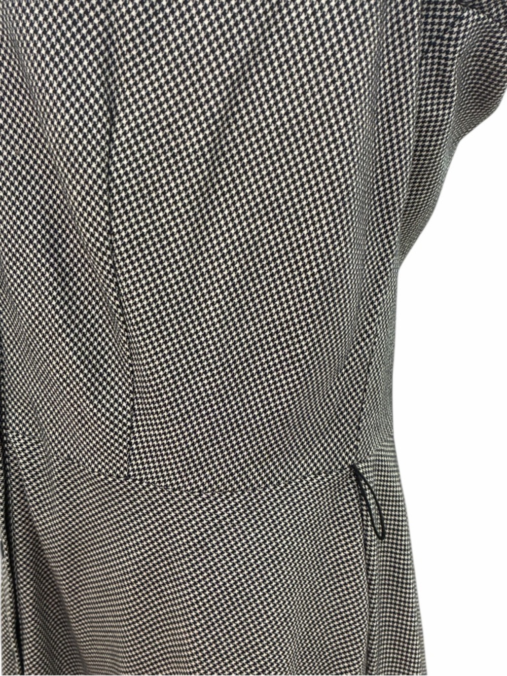 Women’s Vintage American Living Black & White Houndstooth Maxi Dress sz-14 - Picture 7 of 13